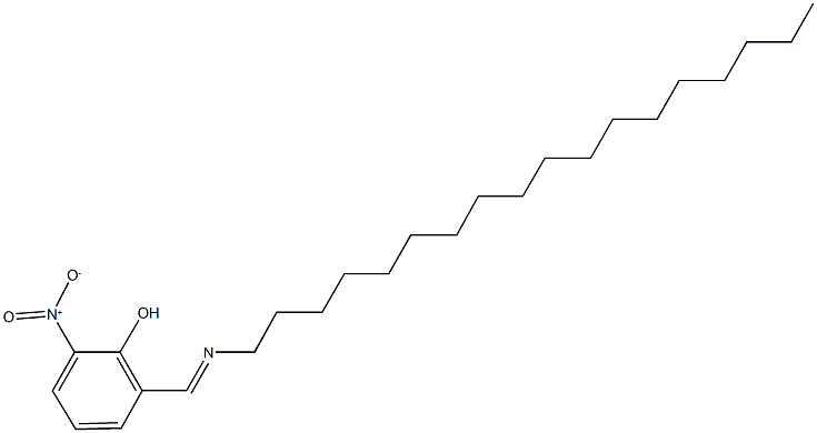 2-nitro-6-[(octadecylimino)methyl]phenol Structure