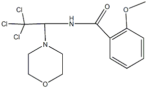 2-methoxy-N-[2,2,2-trichloro-1-(4-morpholinyl)ethyl]benzamide 结构式