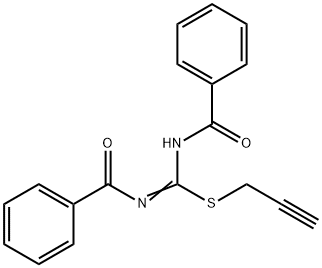 2-propynyl N,N'-dibenzoylimidothiocarbamate Structure