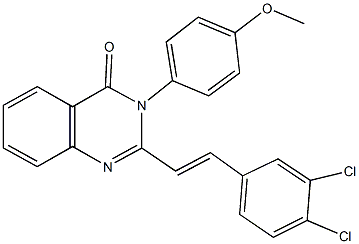 342390-48-1 2-[2-(3,4-dichlorophenyl)vinyl]-3-(4-methoxyphenyl)-4(3H)-quinazolinone