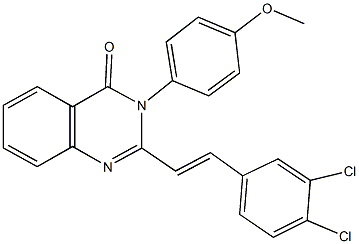 2-[2-(3,4-dichlorophenyl)vinyl]-3-(4-methoxyphenyl)-4(3H)-quinazolinone Structure