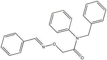 N-benzyl-2-[(benzylideneamino)oxy]-N-phenylacetamide,342391-12-2,结构式