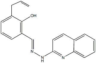 3-allyl-2-hydroxybenzaldehyde 2-quinolinylhydrazone 化学構造式