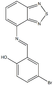 2-[(2,1,3-benzothiadiazol-4-ylimino)methyl]-4-bromophenol,342391-75-7,结构式