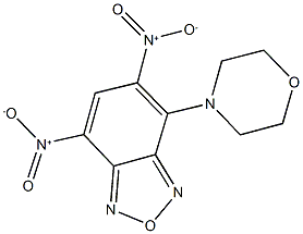 5,7-bisnitro-4-(4-morpholinyl)-2,1,3-benzoxadiazole Struktur