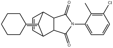 342394-61-0 4-(3-chloro-2-methylphenyl)-10-cyclohexylidene-4-azatricyclo[5.2.1.0~2,6~]dec-8-ene-3,5-dione