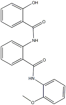 2-[(2-hydroxybenzoyl)amino]-N-(2-methoxyphenyl)benzamide Struktur