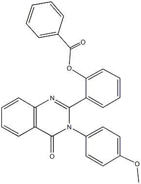 2-[3-(4-methoxyphenyl)-4-oxo-3,4-dihydro-2-quinazolinyl]phenyl benzoate Structure