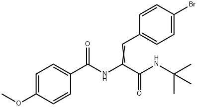 N-{2-(4-bromophenyl)-1-[(tert-butylamino)carbonyl]vinyl}-4-methoxybenzamide|