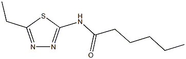 N-(5-ethyl-1,3,4-thiadiazol-2-yl)hexanamide Structure