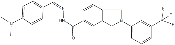 N'-[4-(dimethylamino)benzylidene]-2-[3-(trifluoromethyl)phenyl]-5-isoindolinecarbohydrazide Structure