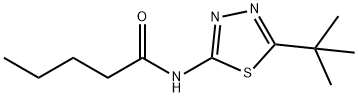 N-(5-tert-butyl-1,3,4-thiadiazol-2-yl)pentanamide 化学構造式