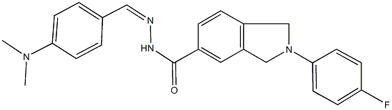 342592-14-7 N'-[4-(dimethylamino)benzylidene]-2-(4-fluorophenyl)-5-isoindolinecarbohydrazide