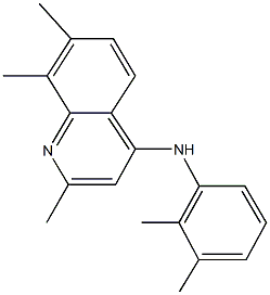 N-(2,3-dimethylphenyl)-2,7,8-trimethyl-4-quinolinamine 化学構造式