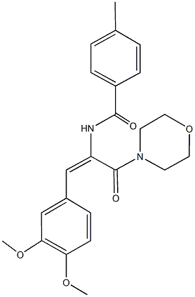 342593-63-9 N-[2-(3,4-dimethoxyphenyl)-1-(4-morpholinylcarbonyl)vinyl]-4-methylbenzamide