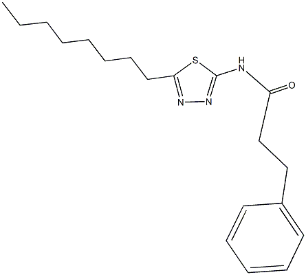 N-(5-octyl-1,3,4-thiadiazol-2-yl)-3-phenylpropanamide|