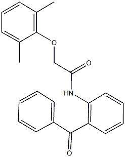 N-(2-benzoylphenyl)-2-(2,6-dimethylphenoxy)acetamide Struktur