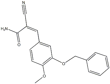 3-[3-(benzyloxy)-4-methoxyphenyl]-2-cyanoacrylamide Structure