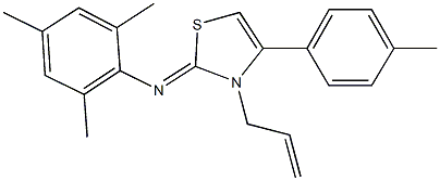 N-(3-allyl-4-(4-methylphenyl)-1,3-thiazol-2(3H)-ylidene)-N-mesitylamine|