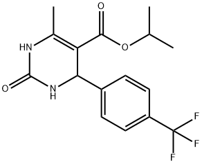 isopropyl 6-methyl-2-oxo-4-[4-(trifluoromethyl)phenyl]-1,2,3,4-tetrahydro-5-pyrimidinecarboxylate,342596-77-4,结构式