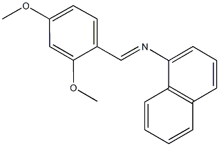 N-(2,4-dimethoxybenzylidene)-N-(1-naphthyl)amine Structure