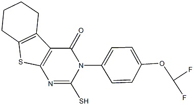 342779-35-5 3-[4-(difluoromethoxy)phenyl]-2-sulfanyl-5,6,7,8-tetrahydro[1]benzothieno[2,3-d]pyrimidin-4(3H)-one