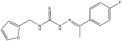 1-(4-fluorophenyl)ethanone N-(2-furylmethyl)thiosemicarbazone|