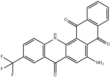 6-amino-10-(trifluoromethyl)naphtho[2,3-c]acridine-5,8,14(13H)-trione 结构式