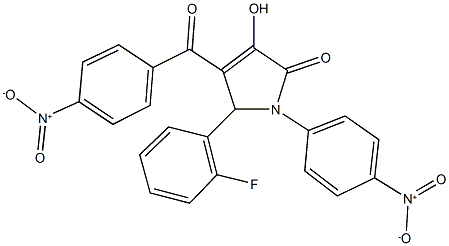 5-(2-fluorophenyl)-3-hydroxy-4-{4-nitrobenzoyl}-1-{4-nitrophenyl}-1,5-dihydro-2H-pyrrol-2-one|