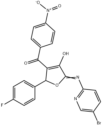 342782-04-1 [5-[(5-bromo-2-pyridinyl)imino]-2-(4-fluorophenyl)-4-hydroxy-2,5-dihydro-3-furanyl]{4-nitrophenyl}methanone