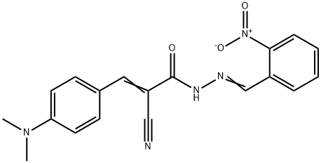 342784-30-9 2-cyano-3-[4-(dimethylamino)phenyl]-N'-{2-nitrobenzylidene}acrylohydrazide