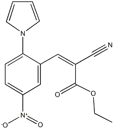 ethyl 2-cyano-3-[5-nitro-2-(1H-pyrrol-1-yl)phenyl]acrylate,342784-48-9,结构式