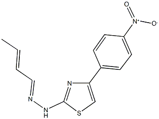342784-55-8 2-butenal (4-{4-nitrophenyl}-1,3-thiazol-2-yl)hydrazone