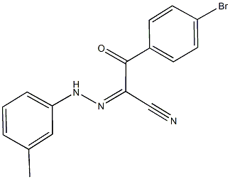 3-(4-bromophenyl)-2-[(3-methylphenyl)hydrazono]-3-oxopropanenitrile 结构式