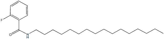 2-fluoro-N-hexadecylbenzamide Struktur