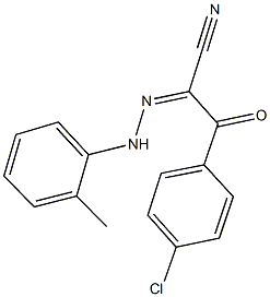 3-(4-chlorophenyl)-2-[(2-methylphenyl)hydrazono]-3-oxopropanenitrile Structure