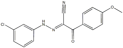 2-[(3-chlorophenyl)hydrazono]-3-(4-methoxyphenyl)-3-oxopropanenitrile Structure