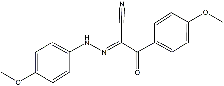 3-(4-methoxyphenyl)-2-[(4-methoxyphenyl)hydrazono]-3-oxopropanenitrile Structure