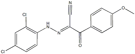 2-[(2,4-dichlorophenyl)hydrazono]-3-(4-methoxyphenyl)-3-oxopropanenitrile,342786-98-5,结构式