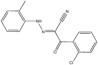 3-(2-chlorophenyl)-2-[(2-methylphenyl)hydrazono]-3-oxopropanenitrile Structure