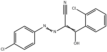 3-(2-chlorophenyl)-2-[(4-chlorophenyl)diazenyl]-3-hydroxyacrylonitrile,342787-21-7,结构式