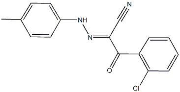 3-(2-chlorophenyl)-2-[(4-methylphenyl)hydrazono]-3-oxopropanenitrile,342787-24-0,结构式