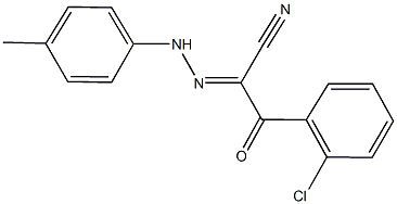 3-(2-chlorophenyl)-2-[(4-methylphenyl)hydrazono]-3-oxopropanenitrile Structure