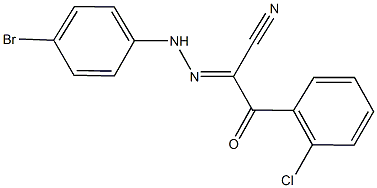 2-[(4-bromophenyl)hydrazono]-3-(2-chlorophenyl)-3-oxopropanenitrile Structure