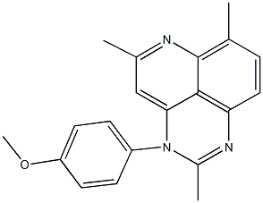 3-(4-methoxyphenyl)-2,5,7-trimethyl-3H-pyrido[4,3,2-de]quinazoline Struktur