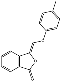 3-[(4-methylphenoxy)methylene]-2-benzofuran-1(3H)-one Struktur