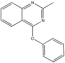 2-メチル-4-フェノキシキナゾリン 化学構造式
