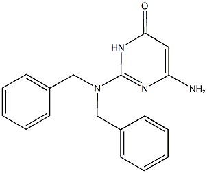 6-amino-2-(dibenzylamino)-4(3H)-pyrimidinone,343346-70-3,结构式