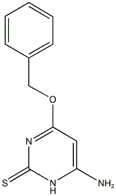 4-amino-6-(benzyloxy)-2(3H)-pyrimidinethione 结构式
