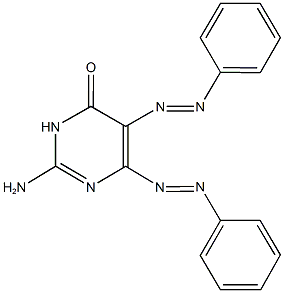 2-amino-5,6-bis(phenyldiazenyl)-4(3H)-pyrimidinone,343346-93-0,结构式